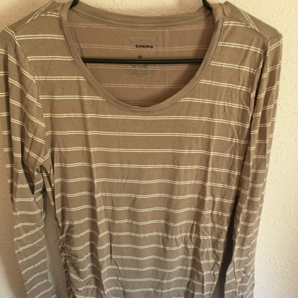 Long Sleeved Maternity Top - Medium